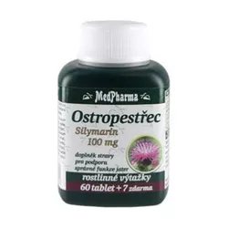 MedPharma Ostropestřec, silymarin 100 mg 67 tablet