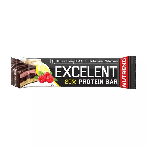 Nutrend Excelent Protein Bar 85 g - citron/tvaroh/malina s brusinkami