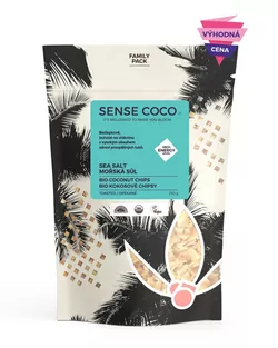 Sense Coco Kokosové chipsy s mořskou solí BIO 250 g