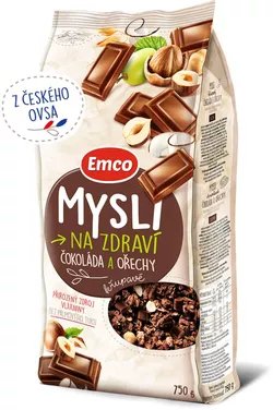 Emco Mysli sypané - Čokoláda a ořechy 750 g