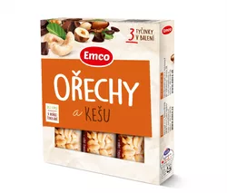 Emco Tyčinka Ořechy a kešu 3x35 g