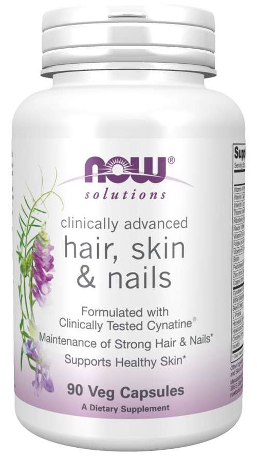 NOW® Foods NOW Hair, Skin & Nails (zdravé vlasy, pleť a nehty), 90 rostlinných kapslí