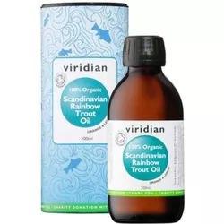 Viridian 100% Organic Scandinavian Rainbow Trout Oil 200 ml