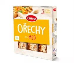 Emco Tyčinka Ořechy a med 3x35 g