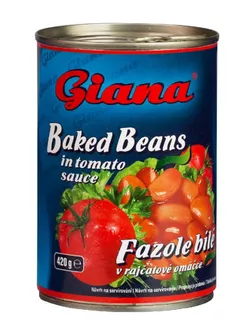 Giana Fazole v tomatové omáčce 425 ml