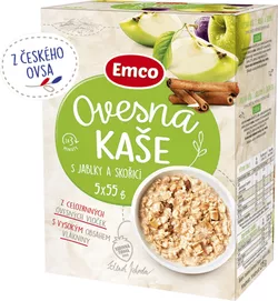 Emco Ovesná kaše s jablky a skořicí 5x55 g