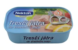 NEKTON Tresčí játra výběrová ve vlastním oleji MSC EO 115 g