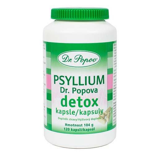 Dr. Popov Psyllium DETOX 120 kapslí