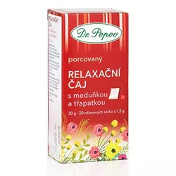 Dr. Popov Čaj Relaxační s meduňkou a třapatkou 30 g