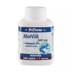 MedPharma Hořčík 300 mg + vitamin D3 107 tablet