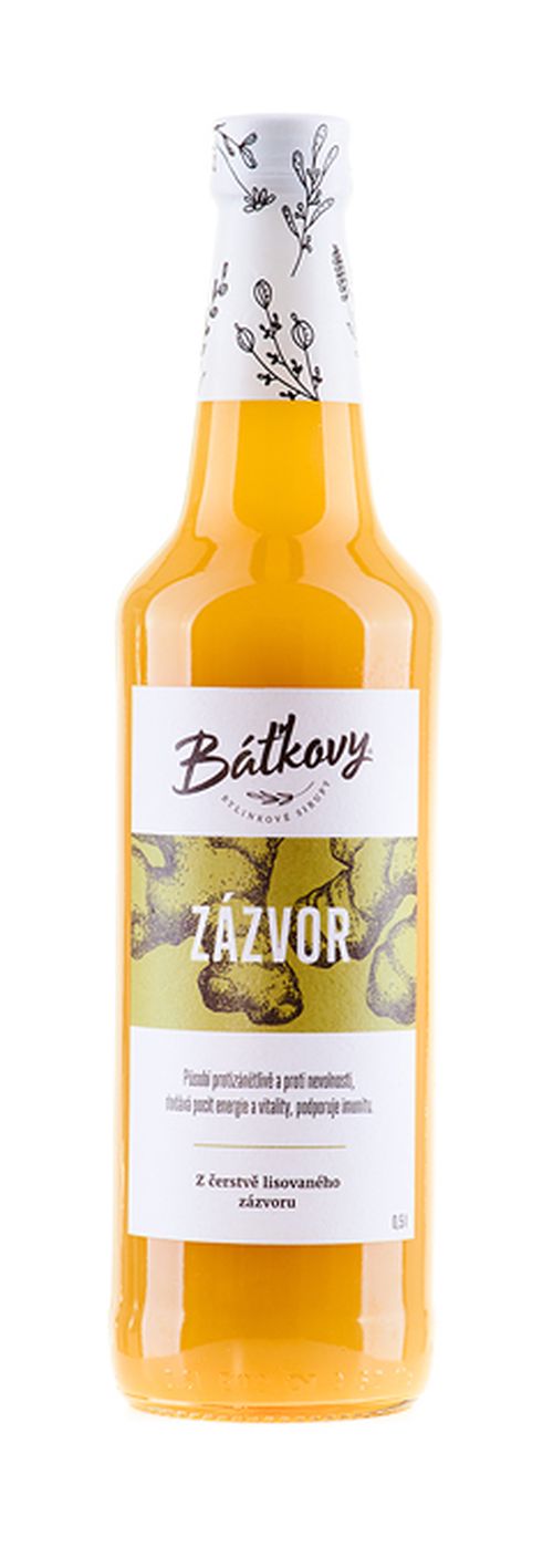 Báťkovy sirupy Zázvorový sirup 500 ml