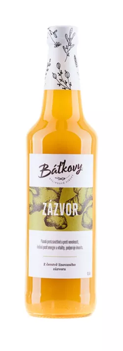 Báťkovy sirupy Zázvorový sirup 500 ml